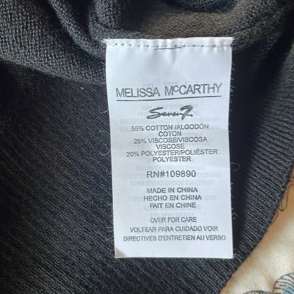 NWT Melissa McCarthy Long Sleeve Beaded Collar Cardigan - Picture 7 of 7